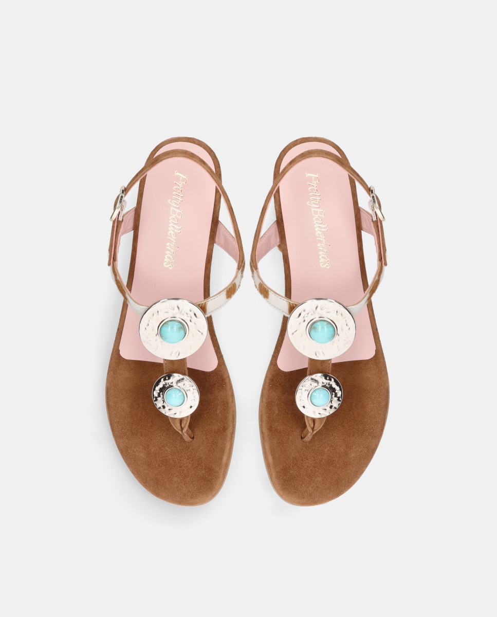 Sandalias planas Judy de mujer en poni estampado animal - Pretty Ballerinas - Multicolor Multicolor-2