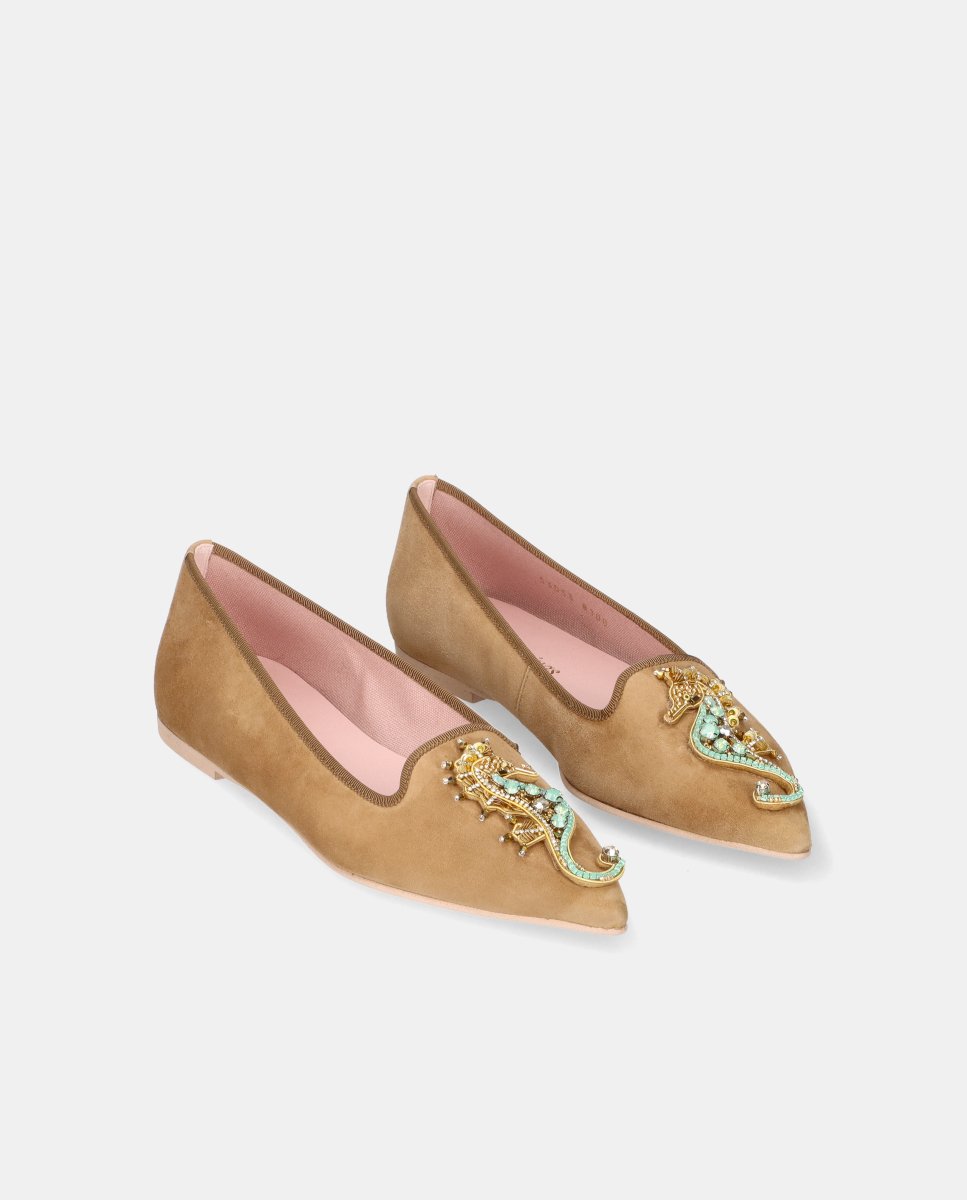 Bailarinas paris de mujer en ante suave - Pretty Ballerinas - Cuero Cuero-3