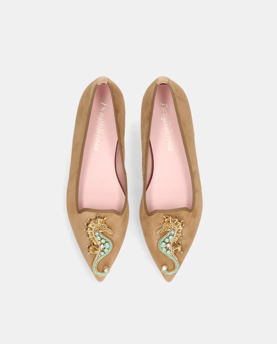 Bailarinas paris de mujer en ante suave - Pretty Ballerinas - Cuero Cuero-2
