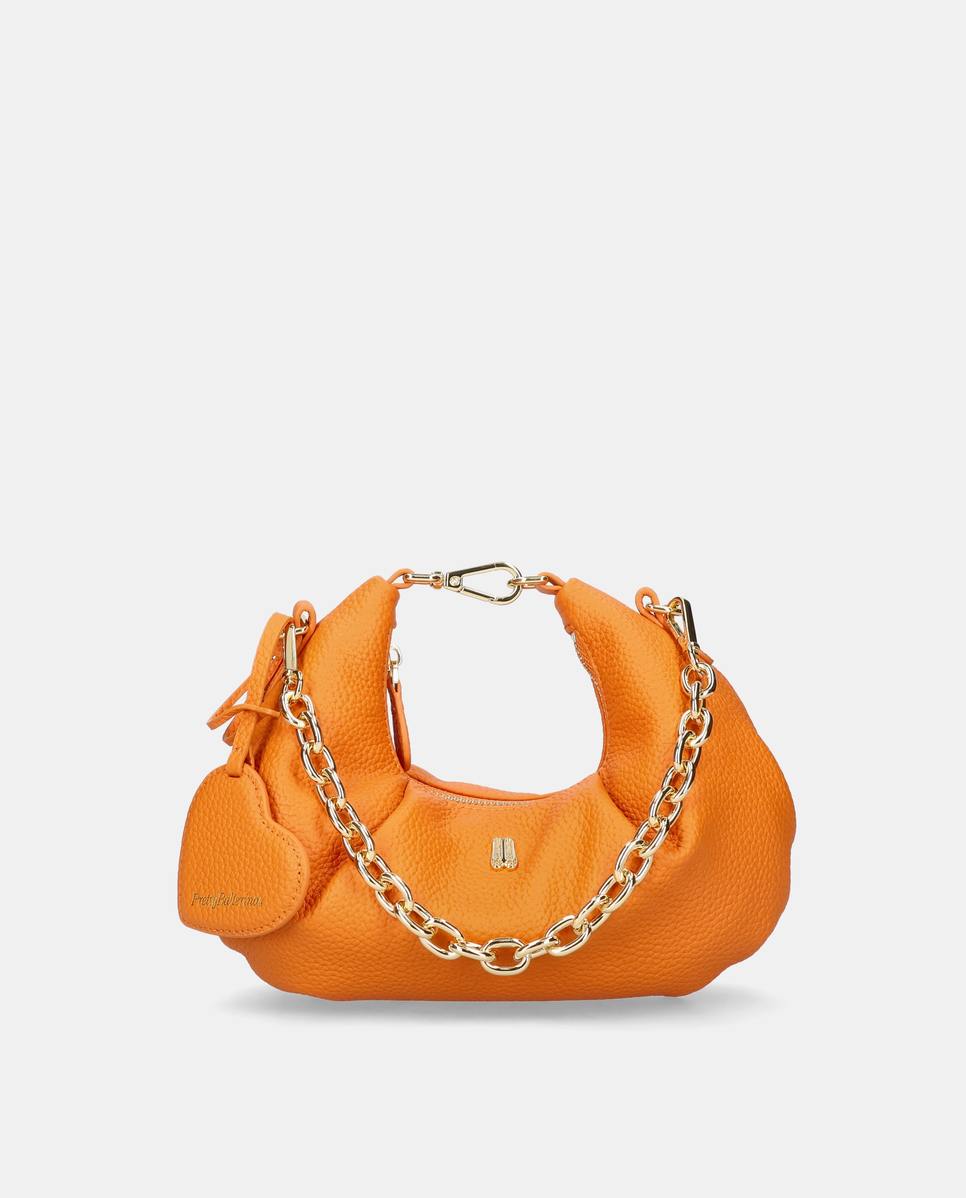 Bolso de hombro de mujer en piel - Pretty Ballerinas - Naranja Naranja-1