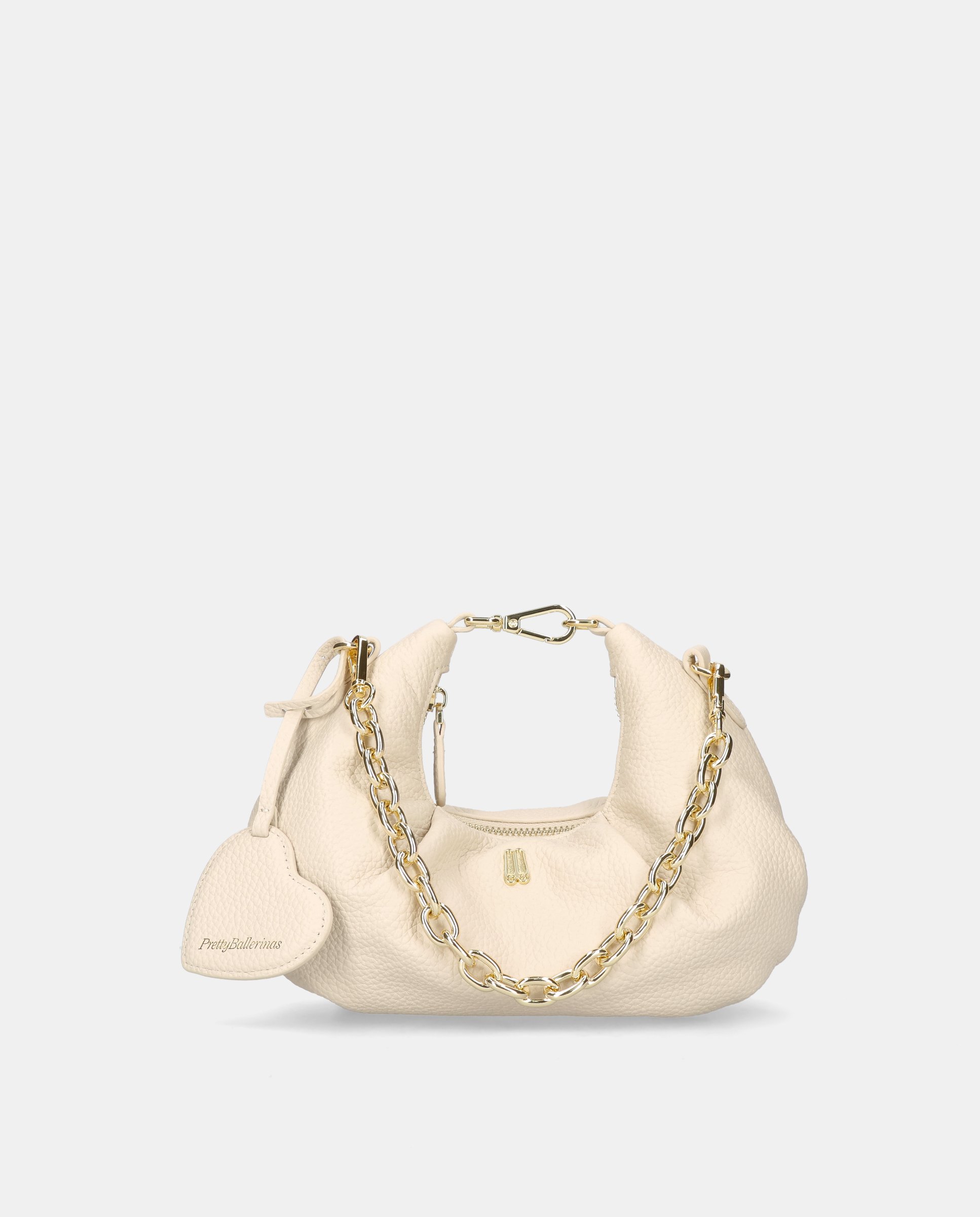 Bolso de hombro de mujer en piel - Pretty Ballerinas - Blanco Blanco-1