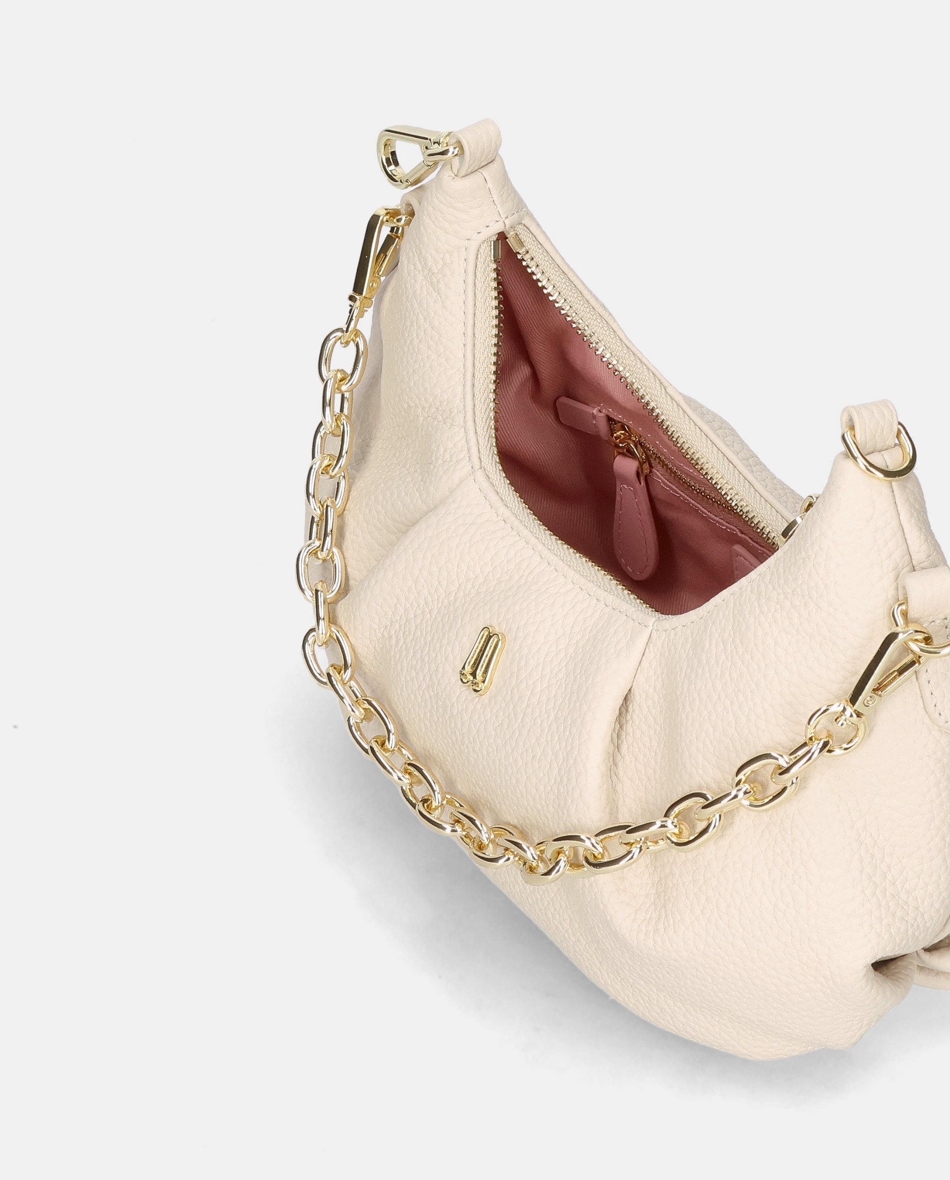 Bolso de hombro de mujer en piel - Pretty Ballerinas - Blanco Blanco-3