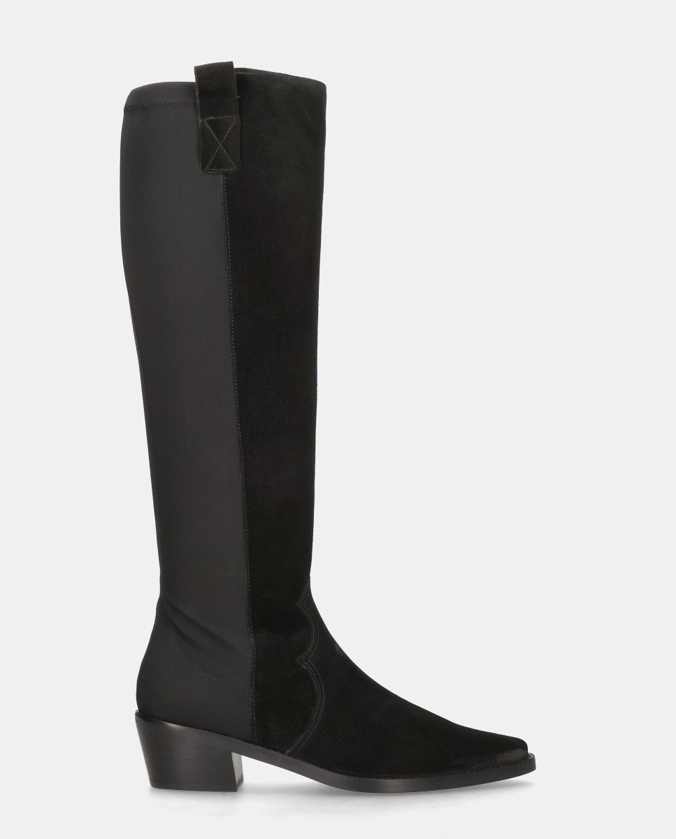 Botas nashville de mujer en ante - Mascaró - Negro Negro-1