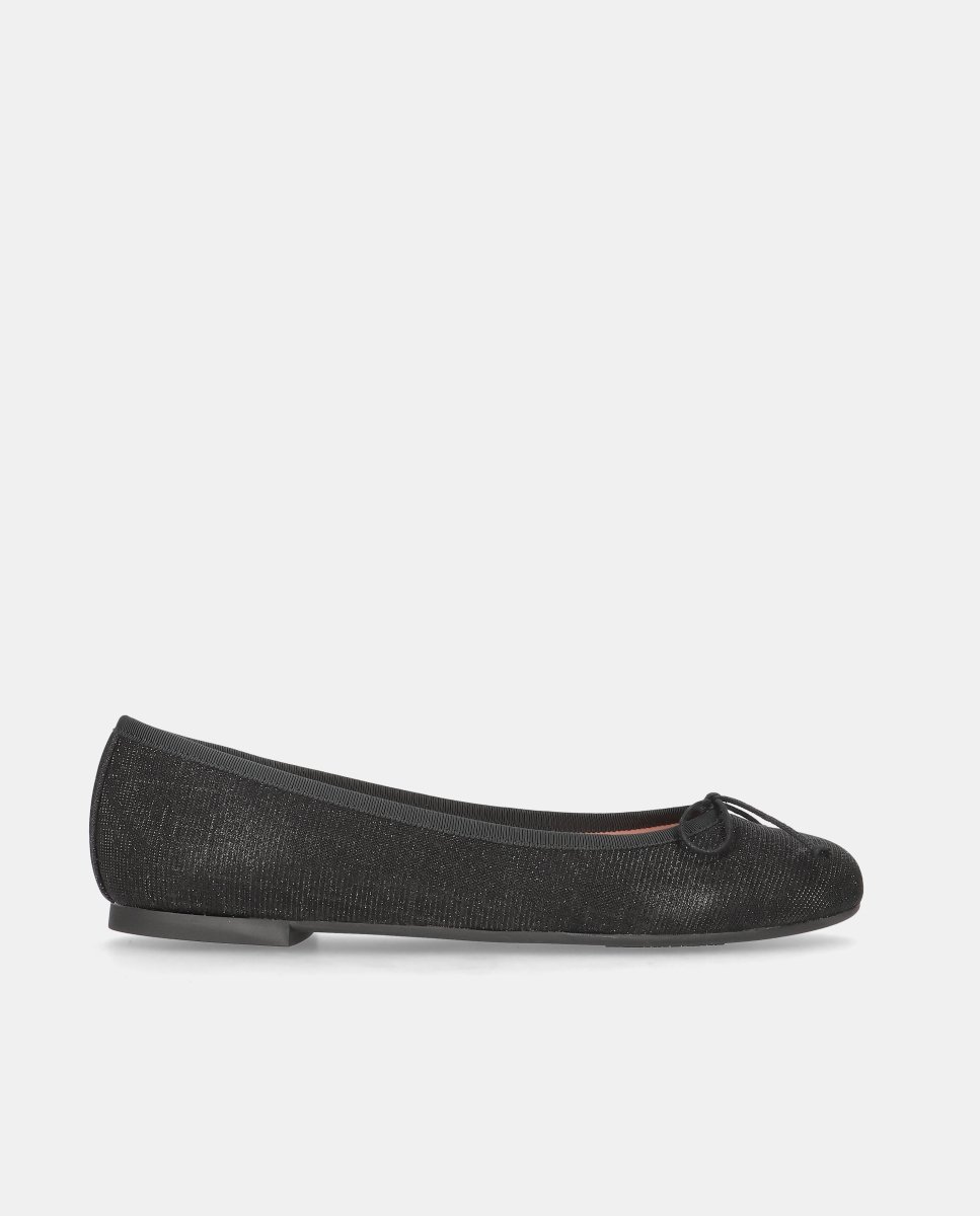 Bailarinas nicole de mujer en tela brillante - Pretty Ballerinas - Negro Negro-1