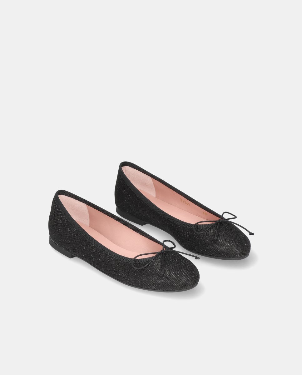 Bailarinas nicole de mujer en tela brillante - Pretty Ballerinas - Negro Negro-3