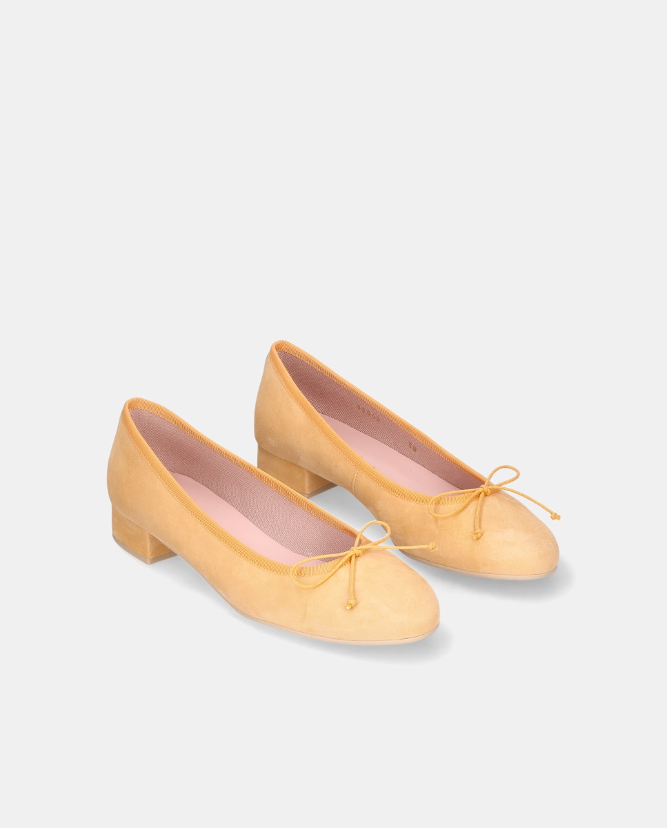 Imagen 3 de Bailarinas Gretschen de mujer en ante suave - Pretty Ballerinas - Naranja Naranja