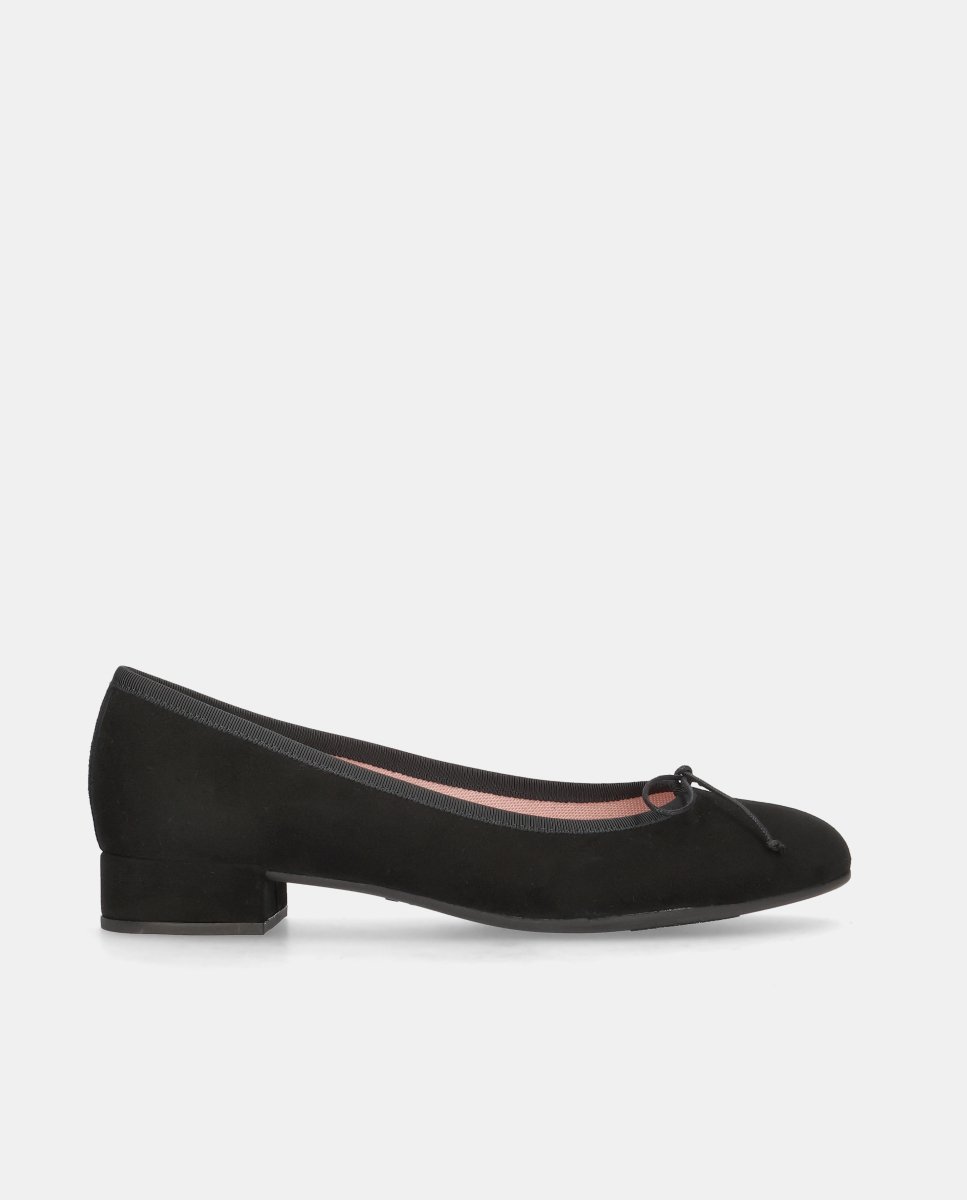 Bailarinas gretschen de mujer en ante suave - Pretty Ballerinas - Negro Negro-1