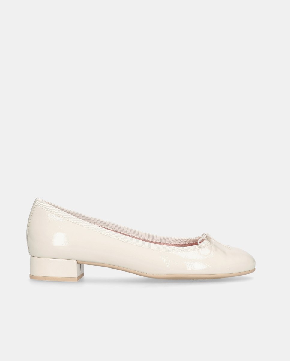Bailarinas gretschen de mujer en charol - Pretty Ballerinas - Beige Beige-1