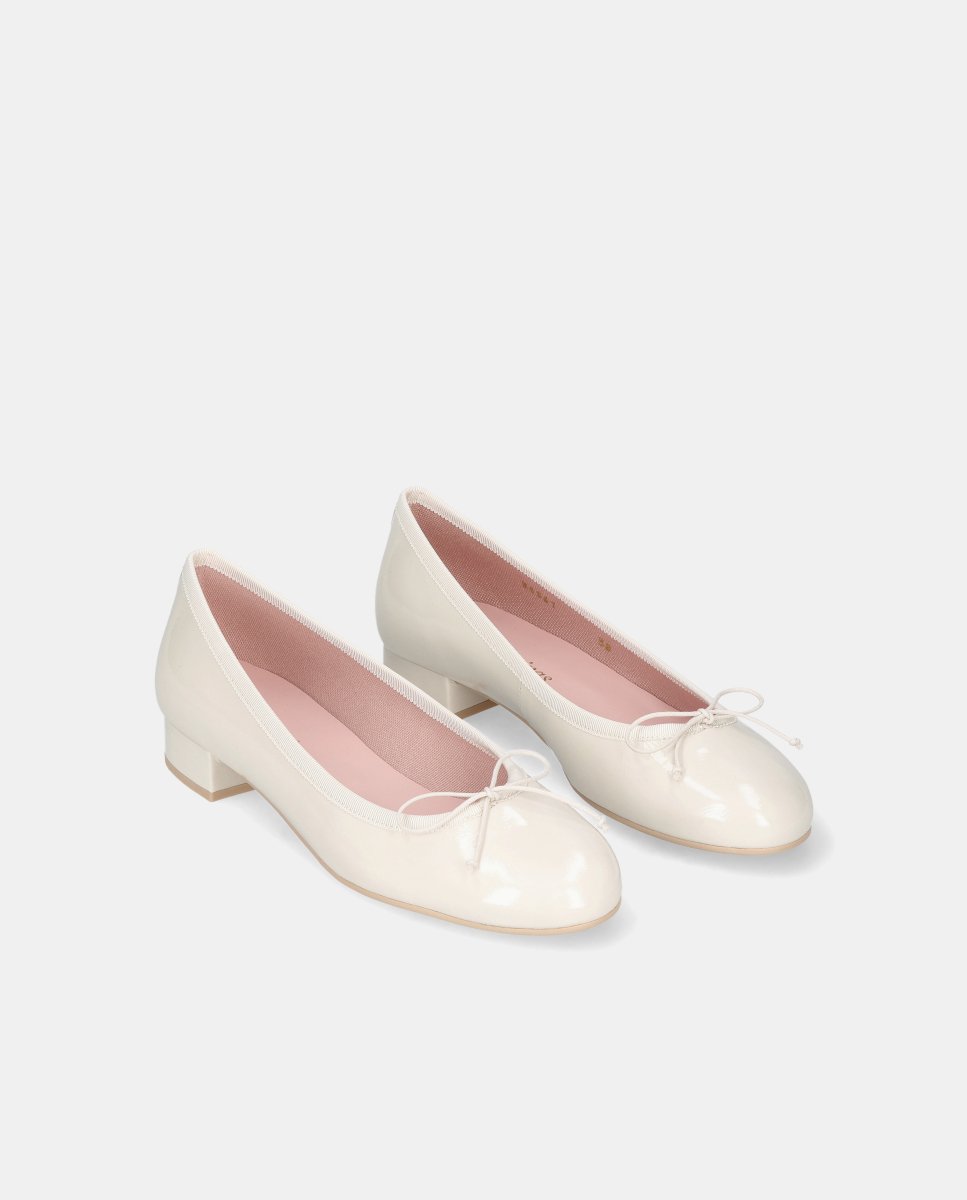 Bailarinas gretschen de mujer en charol - Pretty Ballerinas - Beige Beige-3