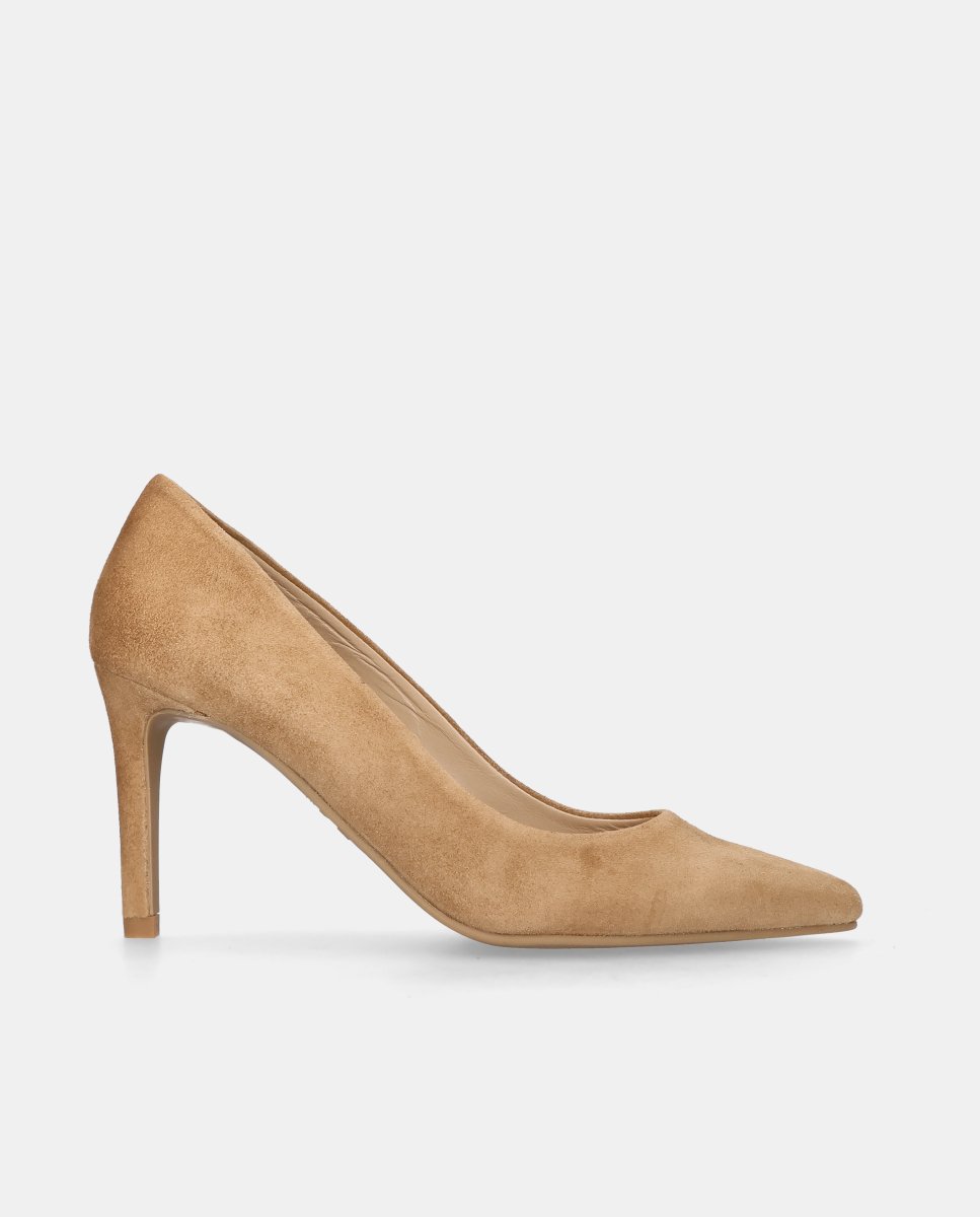 Zapatos de salón renata de mujer en ante suave - Mascaró - Marrón Marrón-1