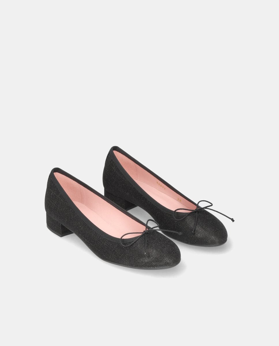 Bailarinas gretschen de mujer en tela brillante - Pretty Ballerinas - Negro Negro-2