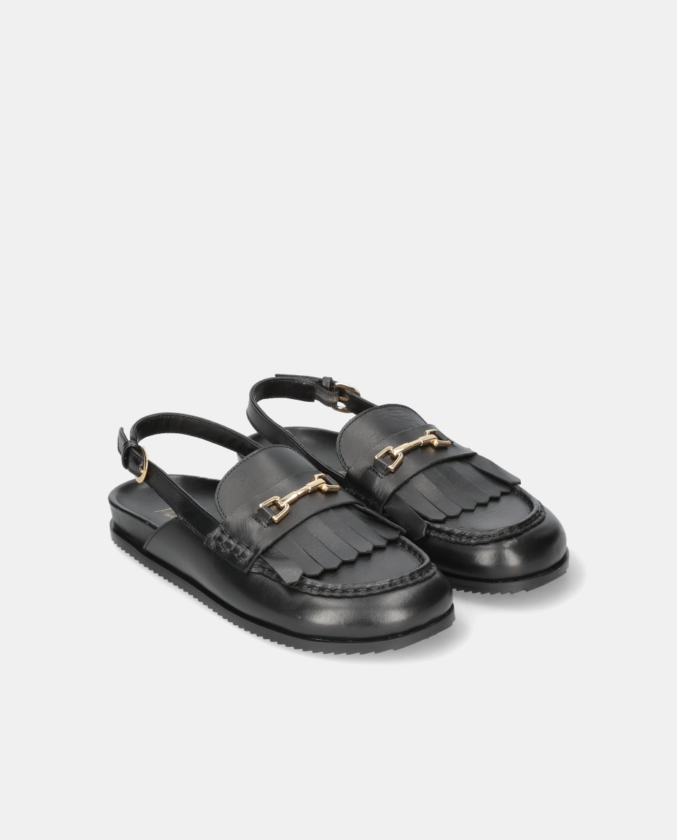 Sandalias planas Belle de mujer en piel - Pretty Ballerinas - Negro Negro-3