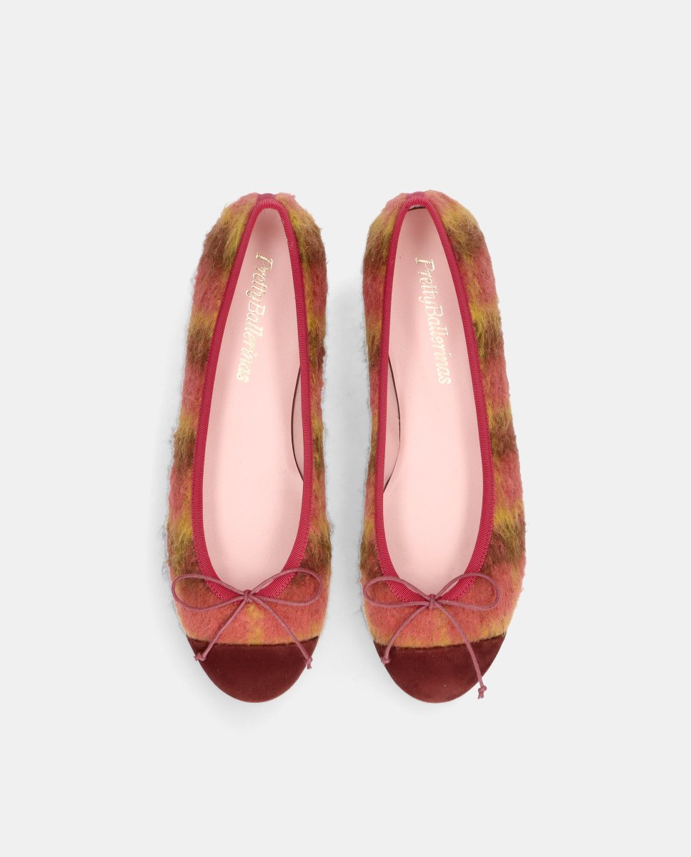 Bailarinas nicole de mujer en tejido y ante - Pretty Ballerinas - Rosa Rosa-2