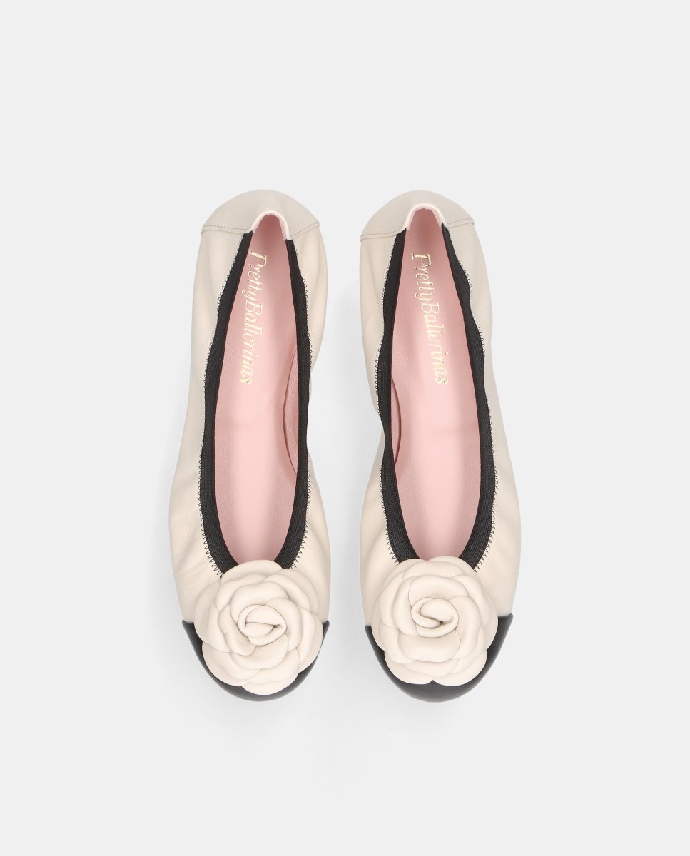 Bailarinas shirley de mujer en napa suave - Pretty Ballerinas - Blanco Blanco-2