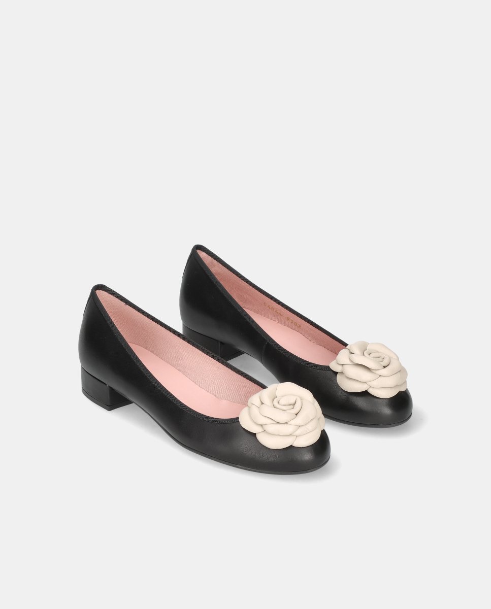 Bailarinas gretschen de mujer en napa suave - Pretty Ballerinas - Negro Negro-3
