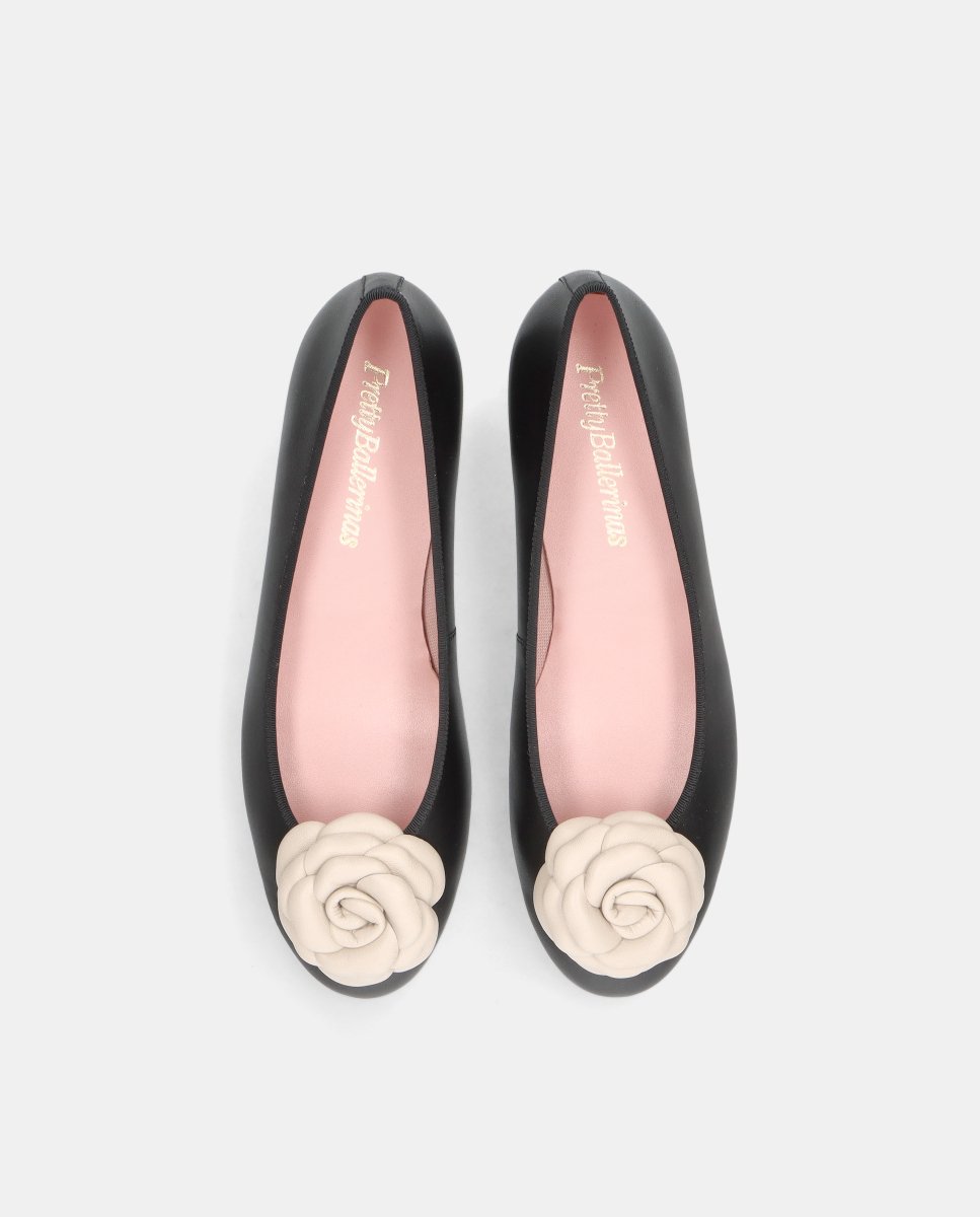 Bailarinas gretschen de mujer en napa suave - Pretty Ballerinas - Negro Negro-2