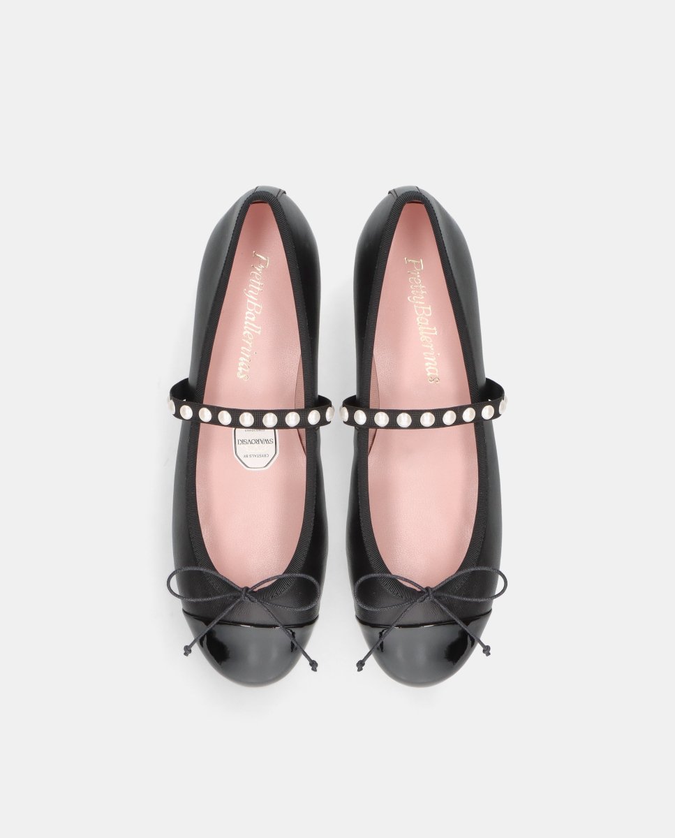 Bailarinas irma de mujer en napa y charol - Pretty Ballerinas - Negro Negro-2