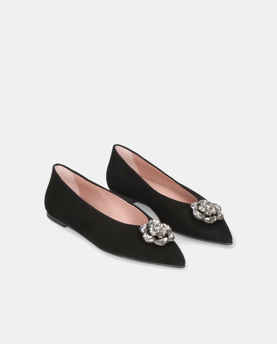 Bailarinas paris de mujer en ante suave - Pretty Ballerinas - Negro Negro-3