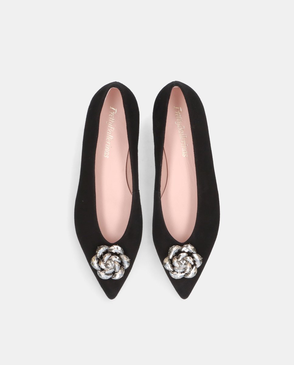Bailarinas paris de mujer en ante suave - Pretty Ballerinas - Negro Negro-2