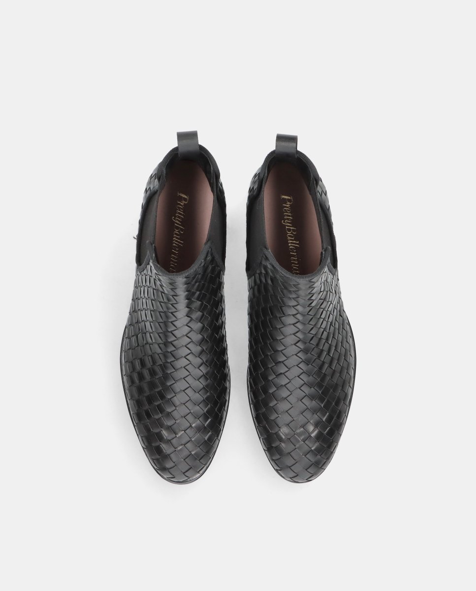 Botines pat de mujer en napa entrelazada - Pretty Ballerinas - Negro Negro-2
