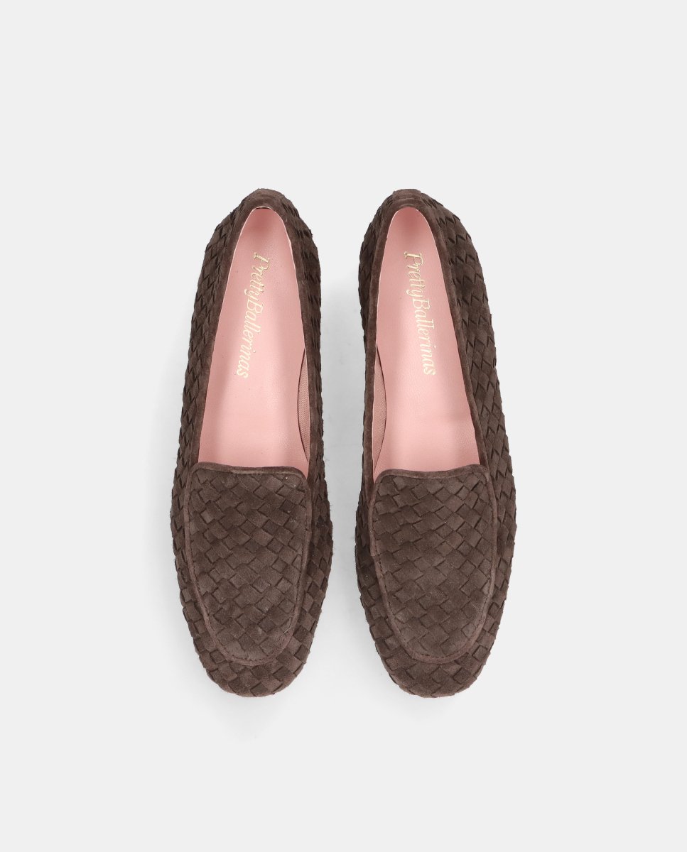 Loafers faye de mujer en ante entrelazado - Pretty Ballerinas - Marrón Marrón-2