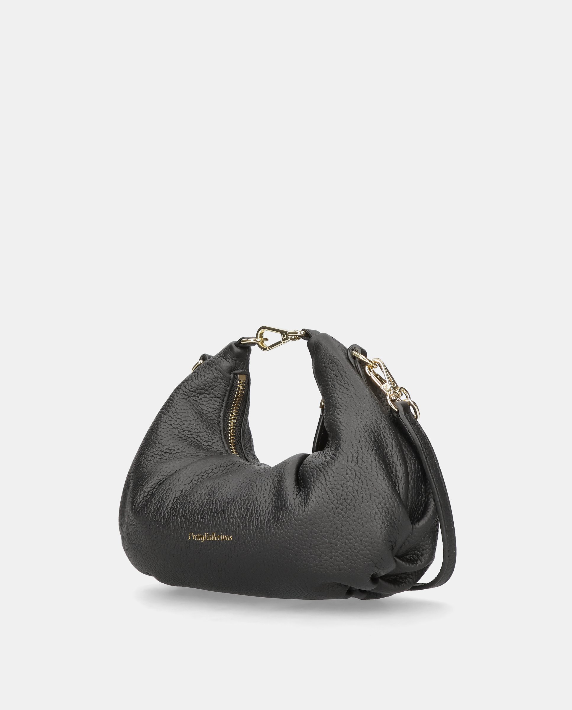 Bolso de hombro de mujer en piel - Pretty Ballerinas - Negro Negro-3