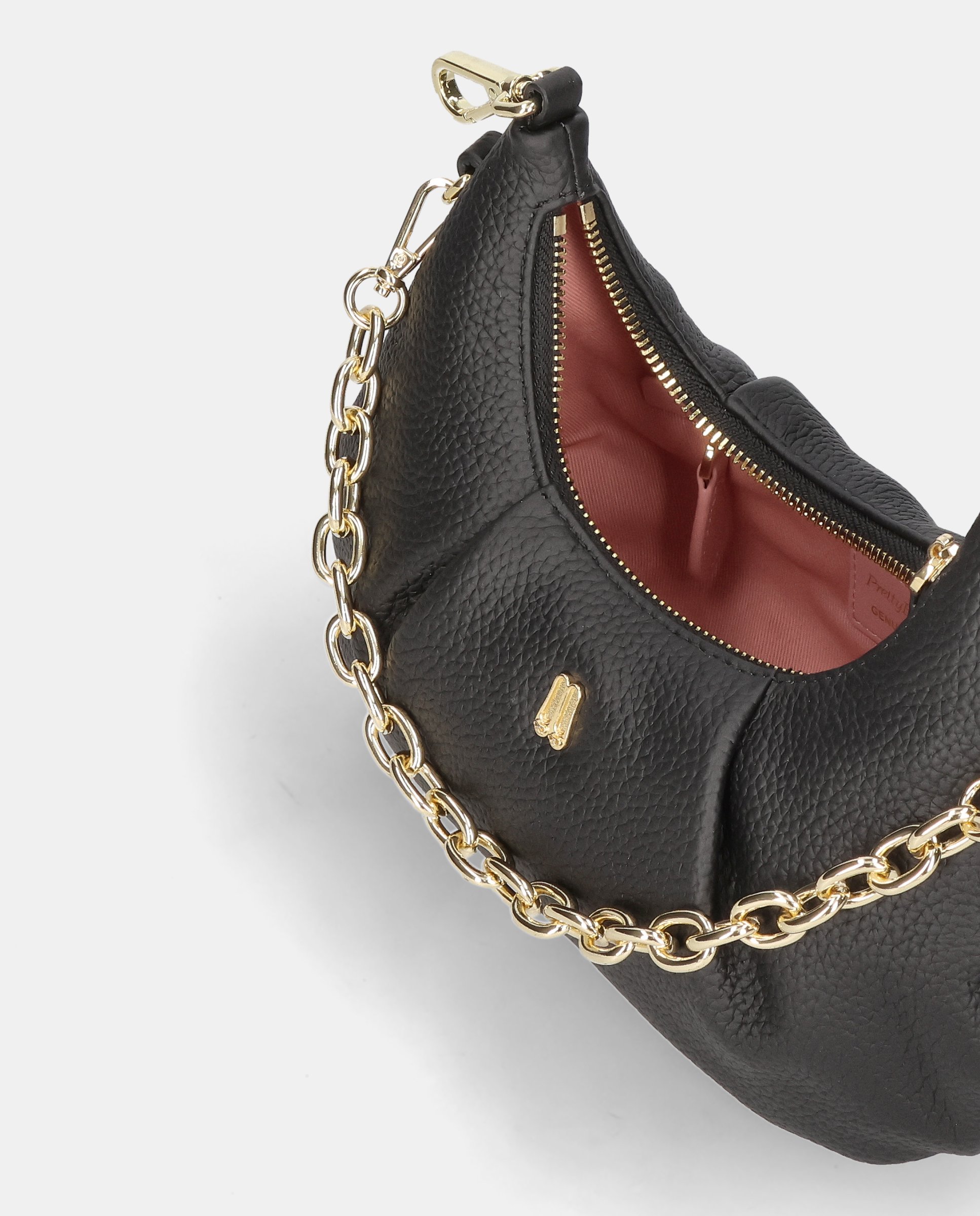Bolso de hombro de mujer en piel - Pretty Ballerinas - Negro Negro-2