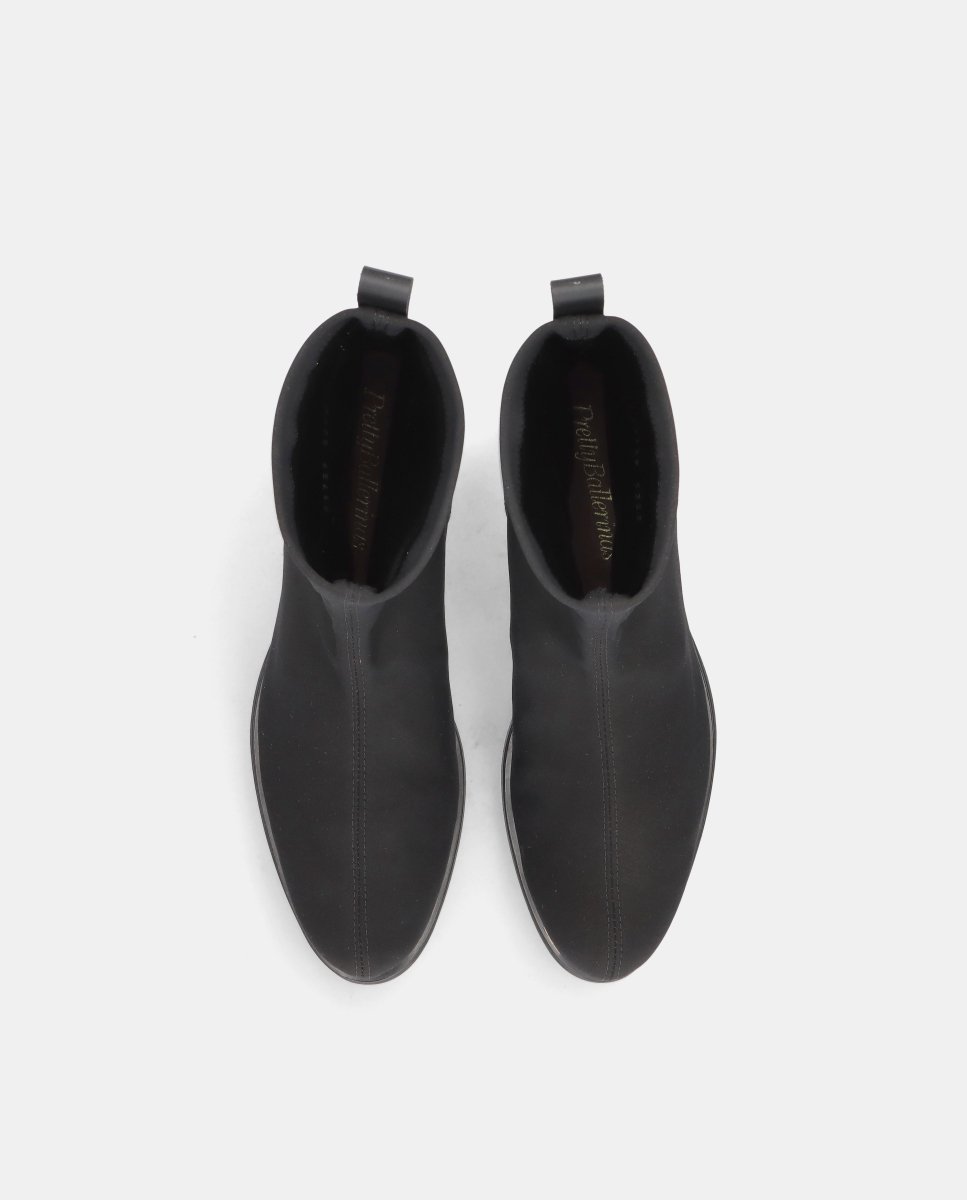 Botines pat de mujer en tela elástica y napa - Pretty Ballerinas - Negro Negro-2