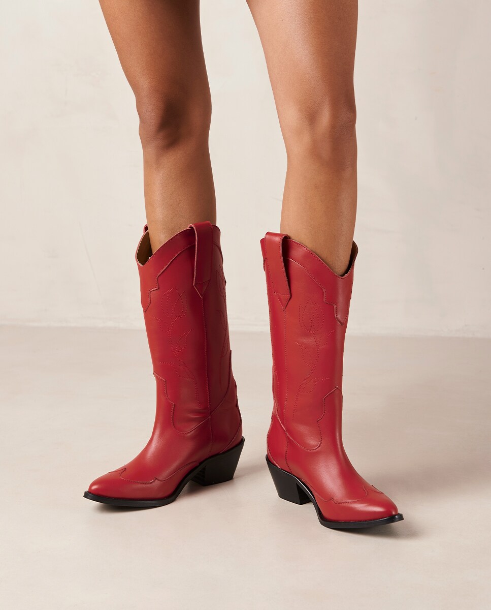 Burdeos Botas Zalando Mujer Tacon Bosanova Botas De Tacón Beige