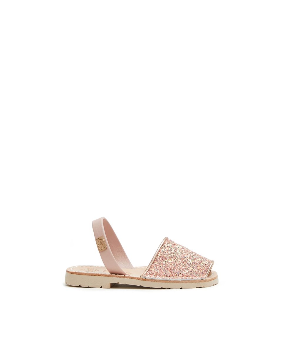 Imagen 0 de Menorquinas de niña con glitter Oro