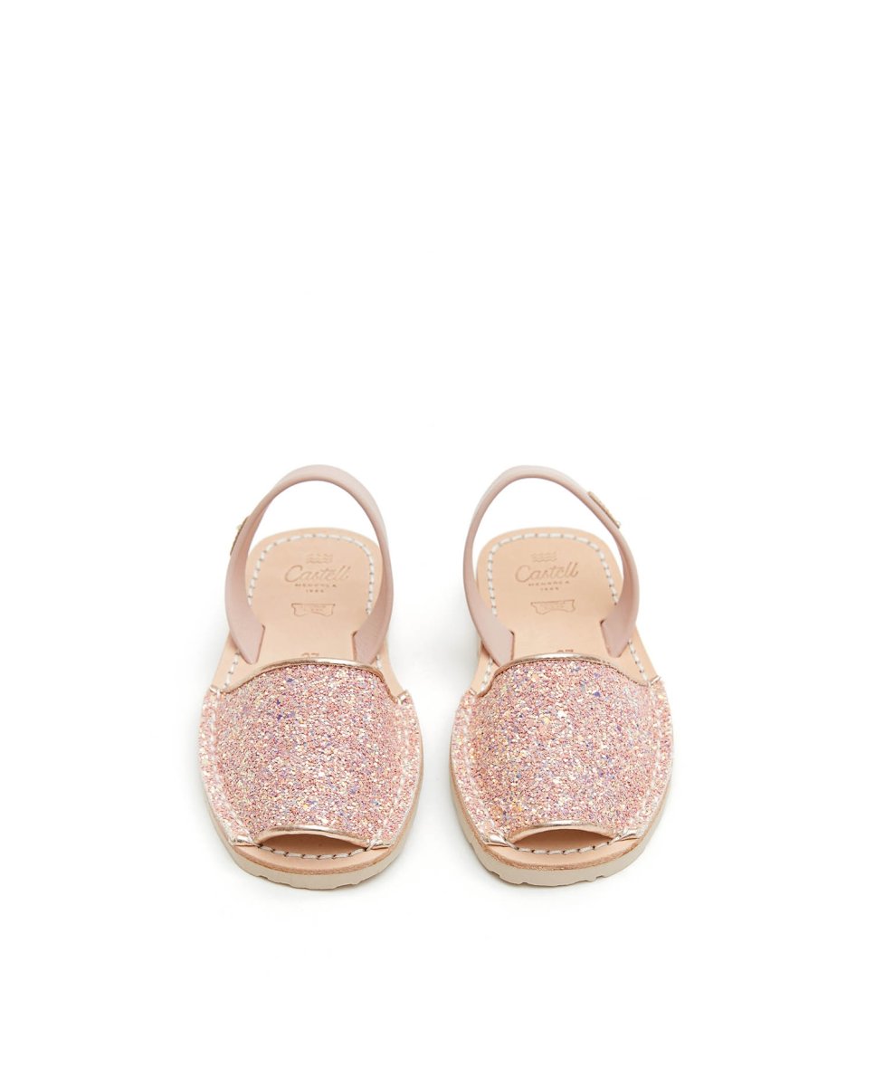 Menorquinas de niña con glitter - CASTELL MENORCA - Oro Oro-3