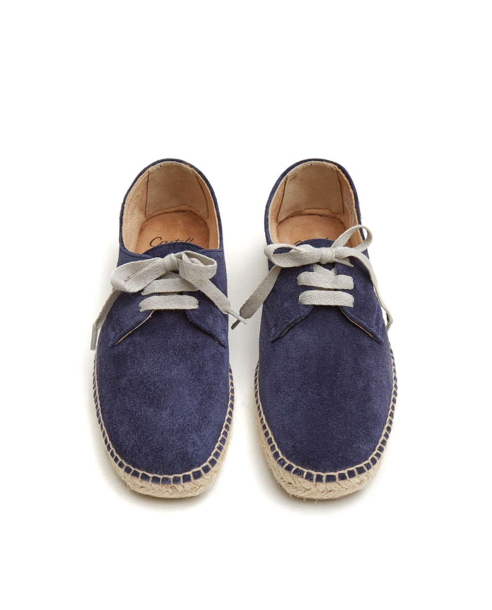 Imagen 2 de Alpargatas unisex de yute con cordones - CASTELL MENORCA - Azul marino Azul marino