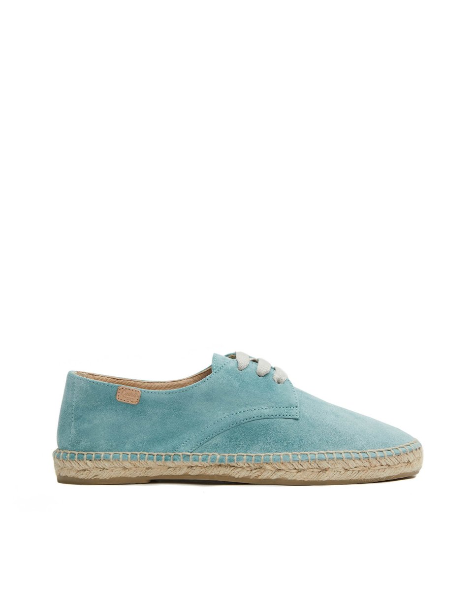 Imagen 1 de Alpargatas unisex de yute con cordones - CASTELL MENORCA - Azul / Verde Azul / Verde