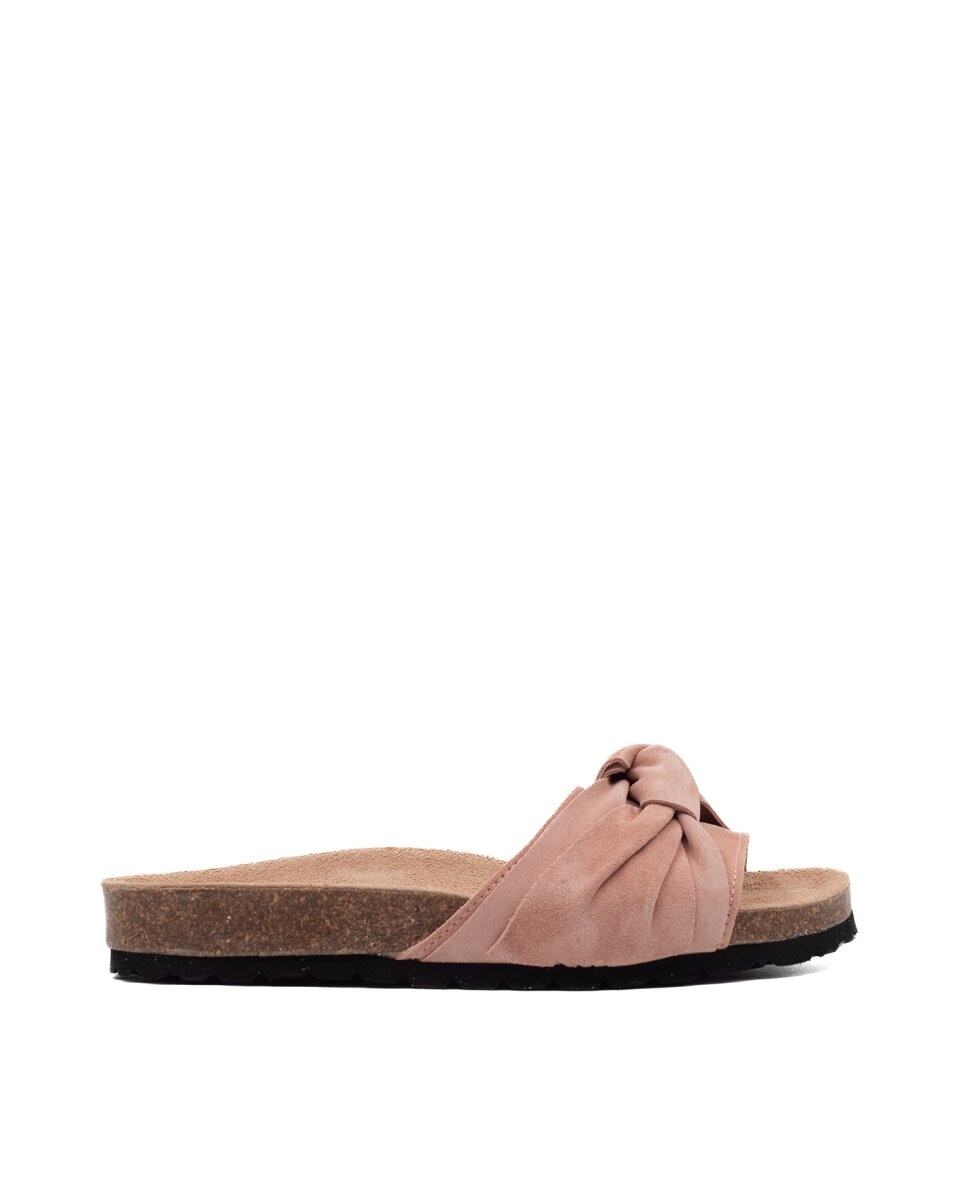 Sandalias de pala con lazo - CASTELL MENORCA - Rosa Rosa-1