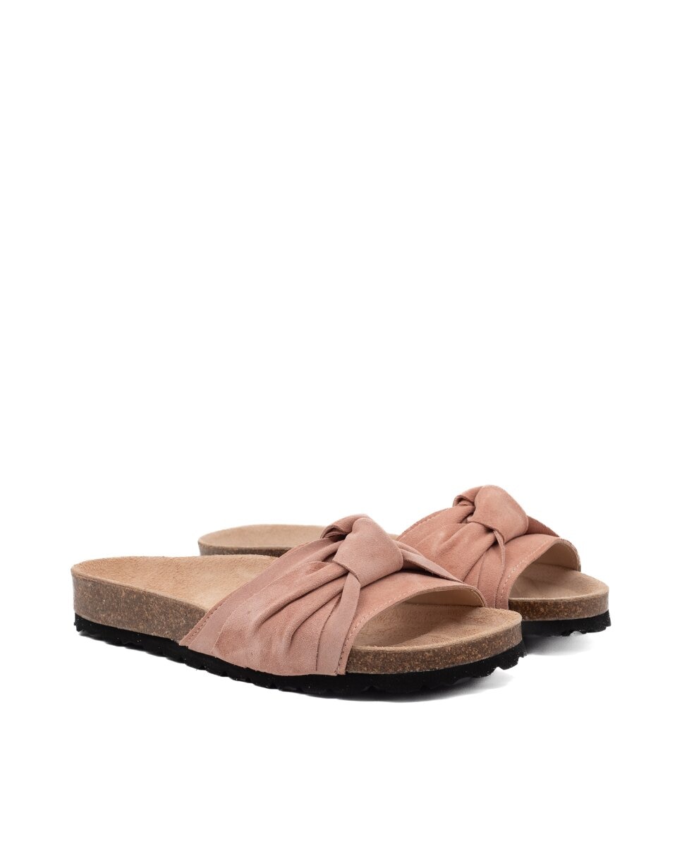 Sandalias de pala con lazo - CASTELL MENORCA - Rosa Rosa-3