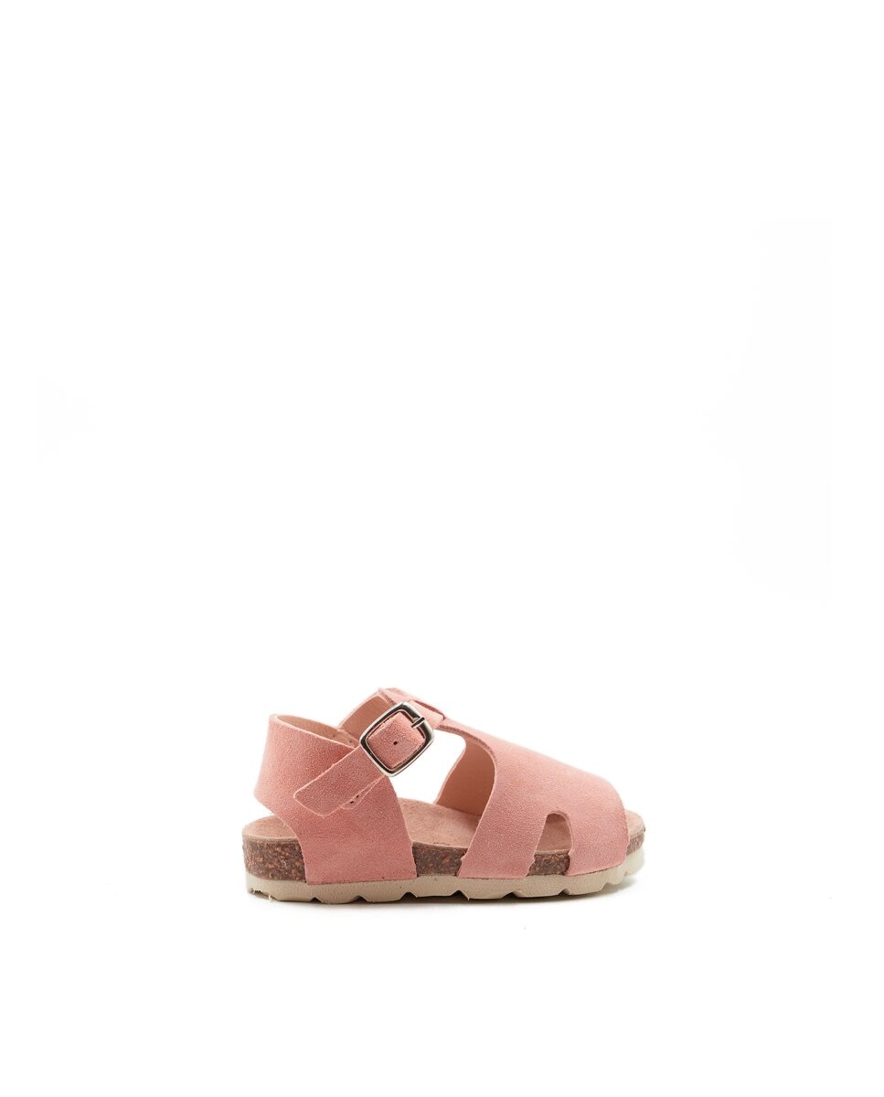 Sandalias de bebés de piel - CASTELL MENORCA - Rosa claro Rosa claro-1