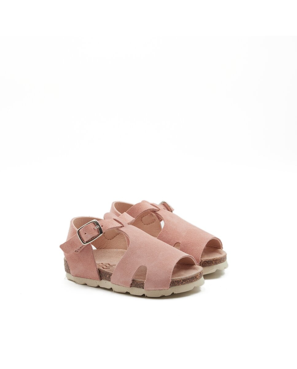 Sandalias de bebés de piel - CASTELL MENORCA - Rosa claro Rosa claro-3