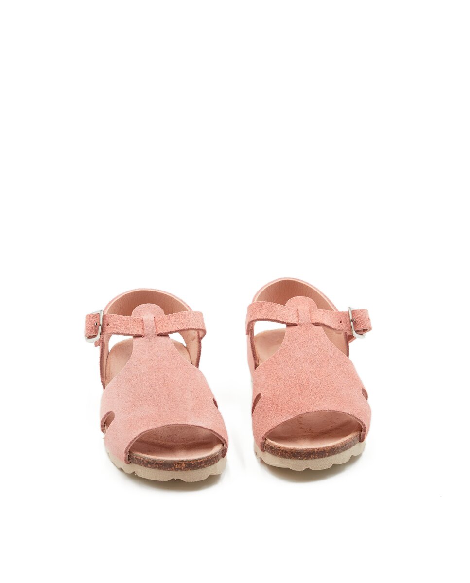 Sandalias de bebés de piel - CASTELL MENORCA - Rosa claro Rosa claro-2
