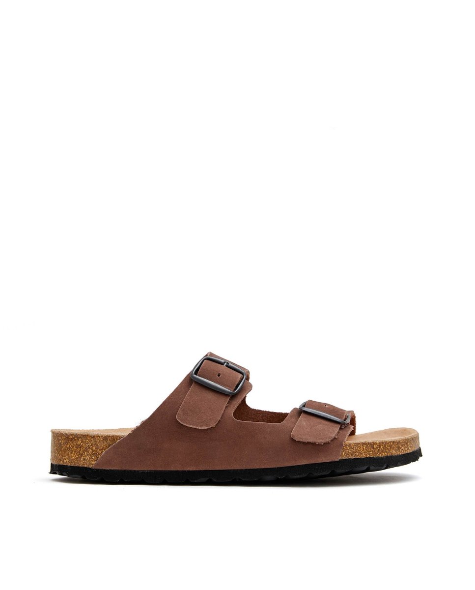 Sandalias de mujer con tiras - CASTELL MENORCA - Marrón Marrón-1