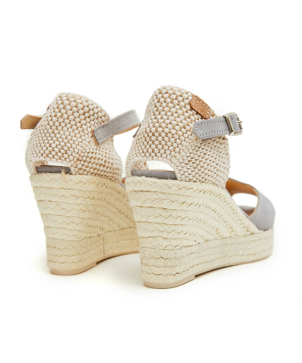 Alpargatas de mujer con suela de yute - CASTELL MENORCA - Gris Gris-4