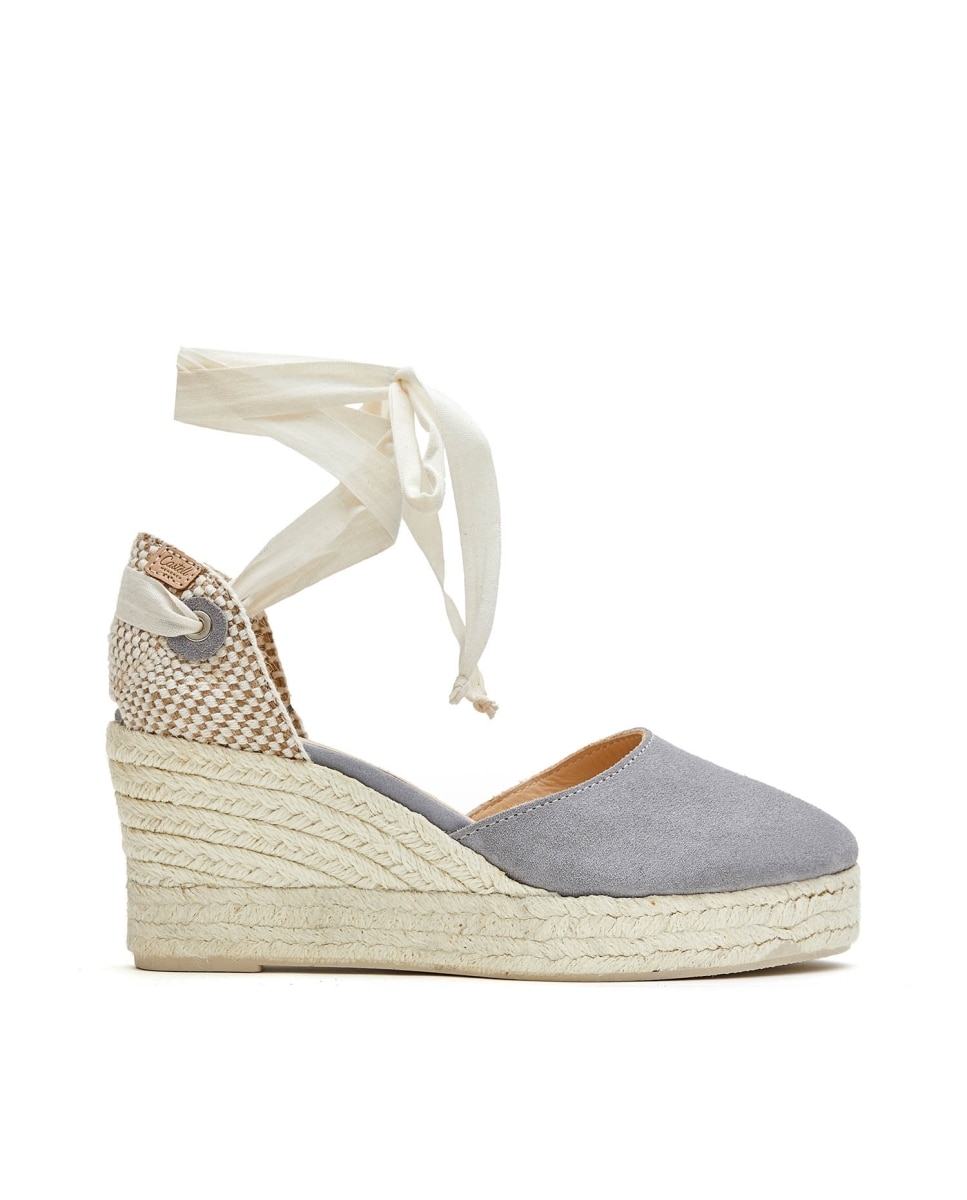 Alpargatas de cuña de mujer con suela de yute - CASTELL MENORCA - Beige Beige-1