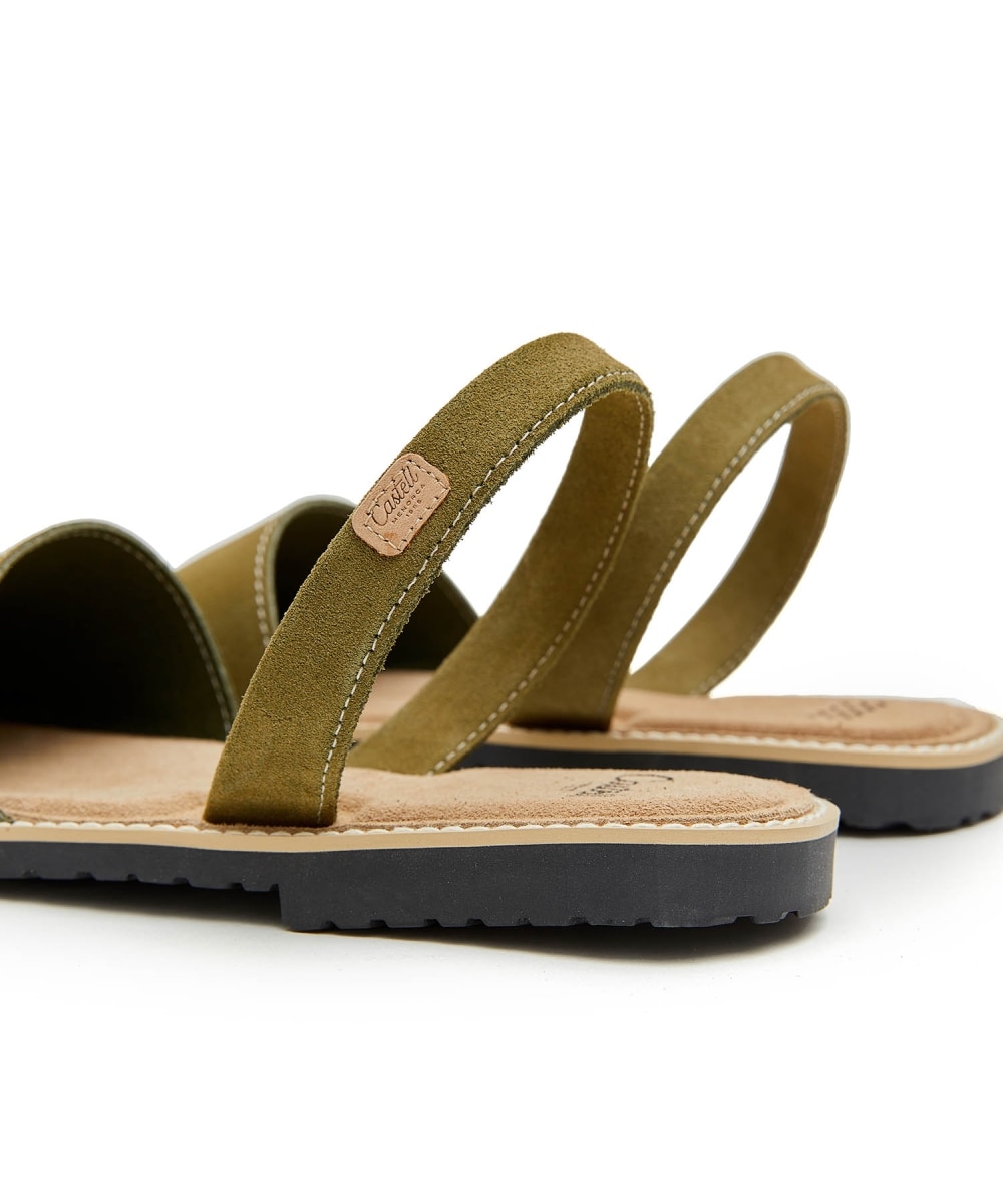 Menorquinas unisex de nobuck - CASTELL MENORCA - Kaki Kaki-4