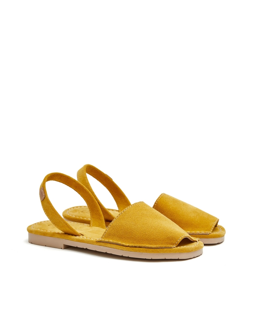 Menorquinas de mujer con plantilla al tono - CASTELL MENORCA - Amarillo limón Amarillo limón-3