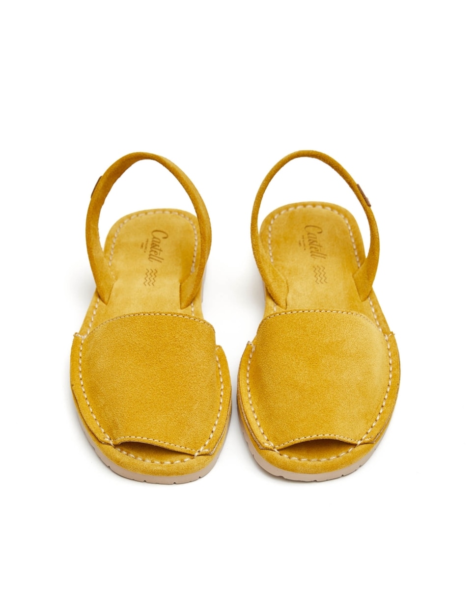 Menorquinas de mujer con plantilla al tono - CASTELL MENORCA - Amarillo limón Amarillo limón-2