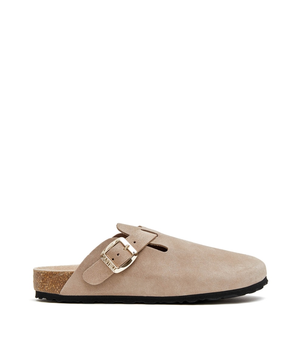 Zuecos de mujer anatómicos en piel - CASTELL MENORCA - Beige Beige-1