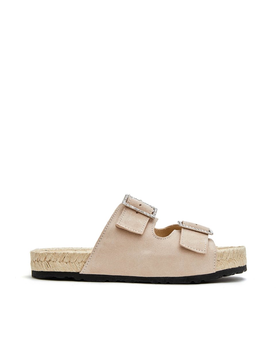 Sandalias de mujer de yute - CASTELL MENORCA - Beige Beige-1