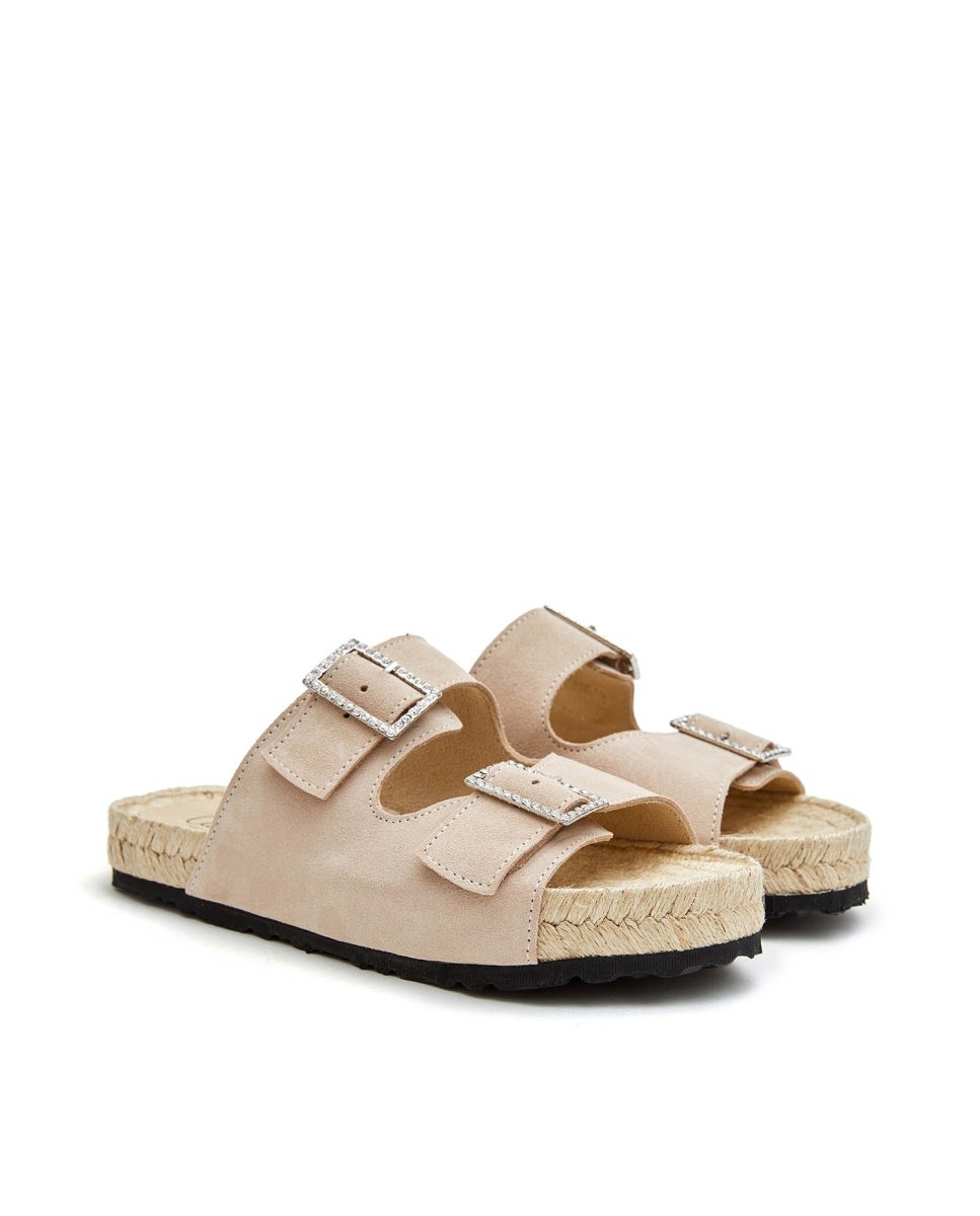 Sandalias de mujer de yute - CASTELL MENORCA - Beige Beige-3