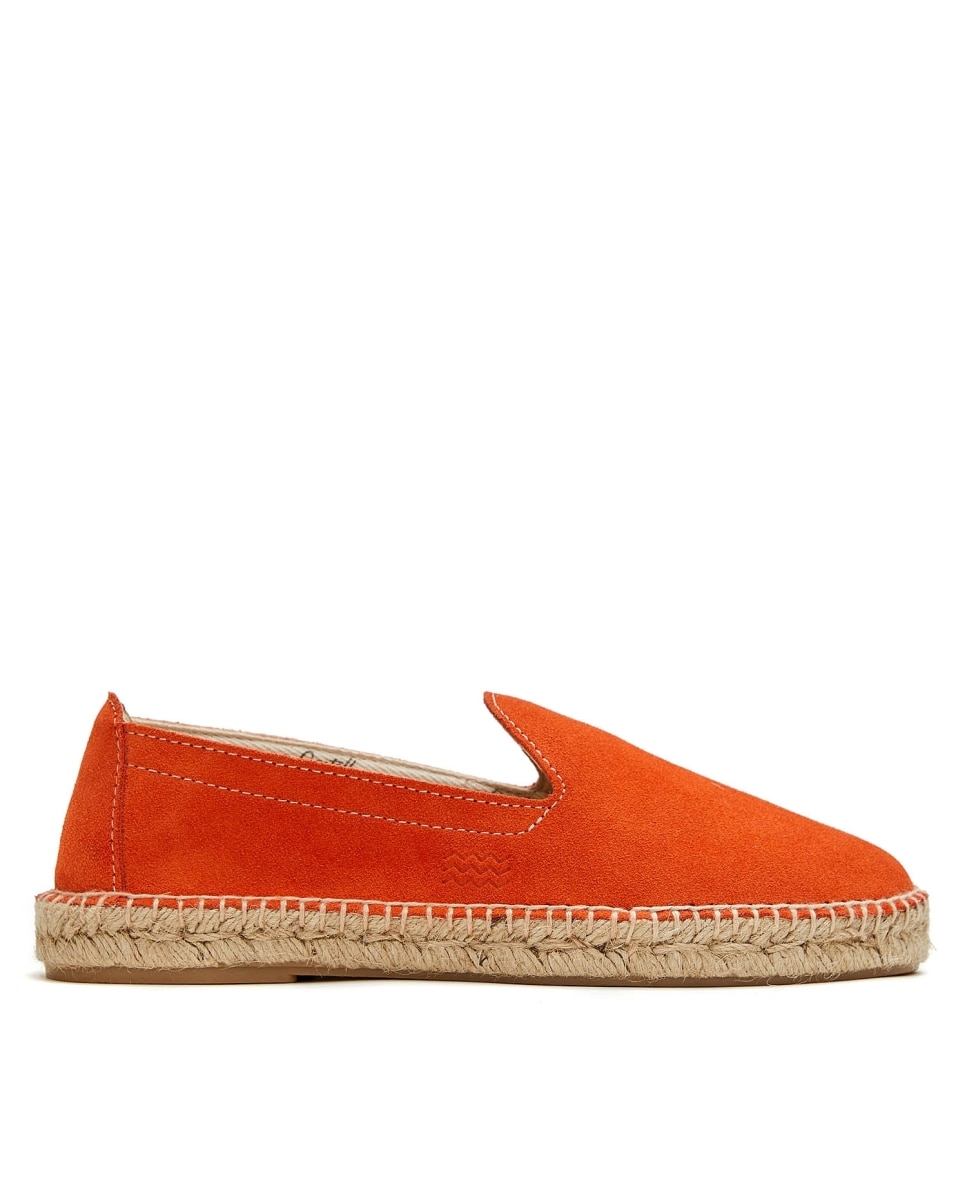 Alpargatas planas de mujer con yute - CASTELL MENORCA - Naranja Naranja-1
