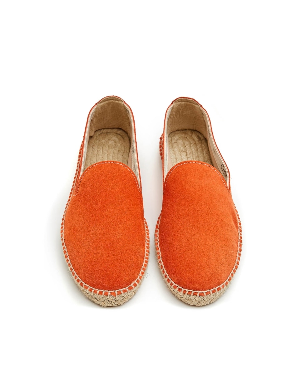 Alpargatas planas de mujer con yute - CASTELL MENORCA - Naranja Naranja-3