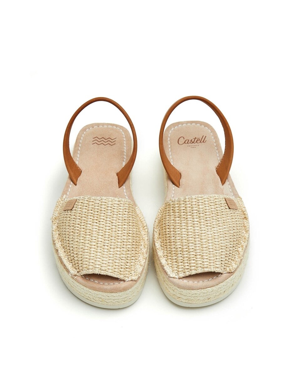 Menorquinas de mujer con plataforma y rafia · CASTELL MENORCA · El